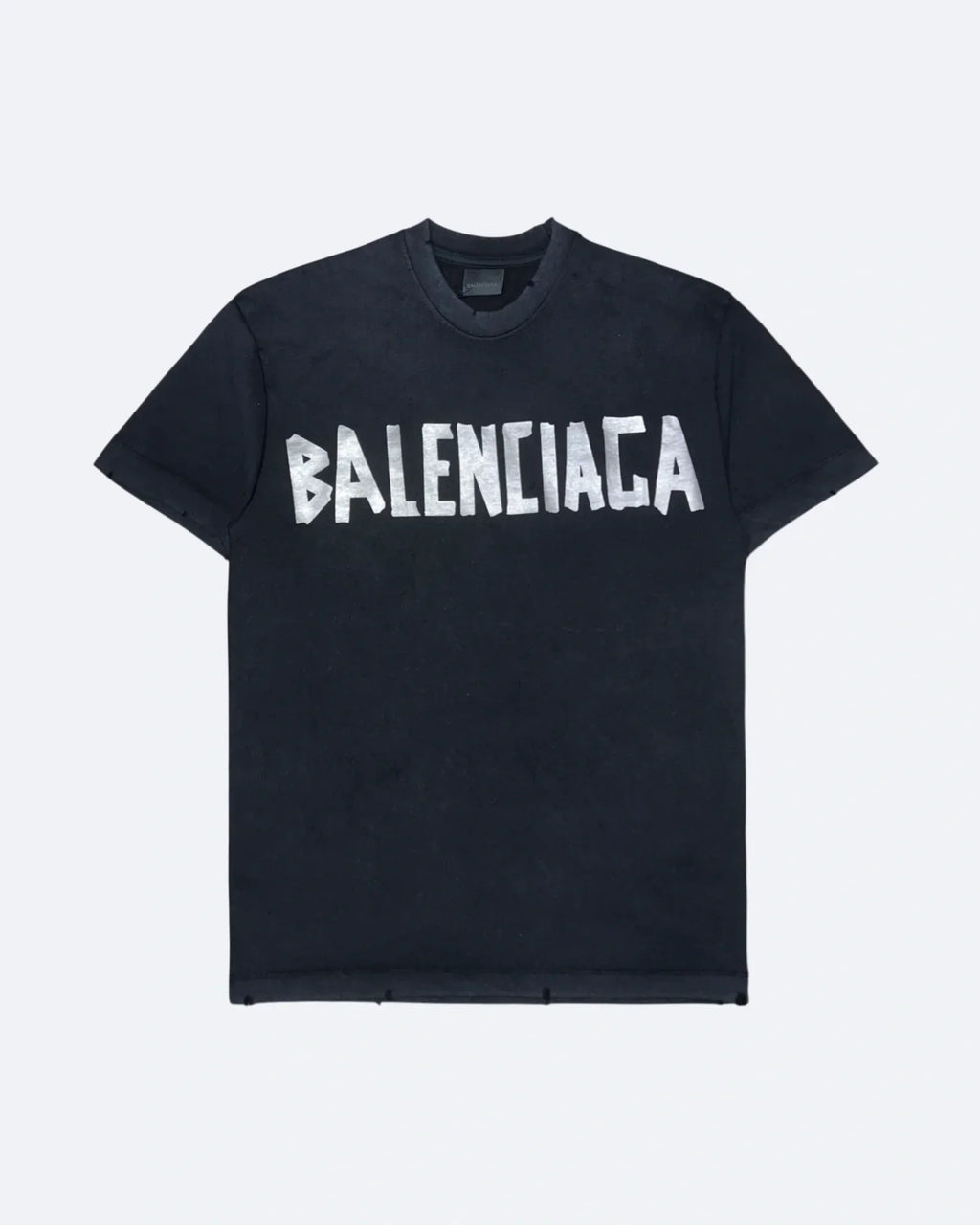 Balenciaga - Silver Tape T-Shirt - Black