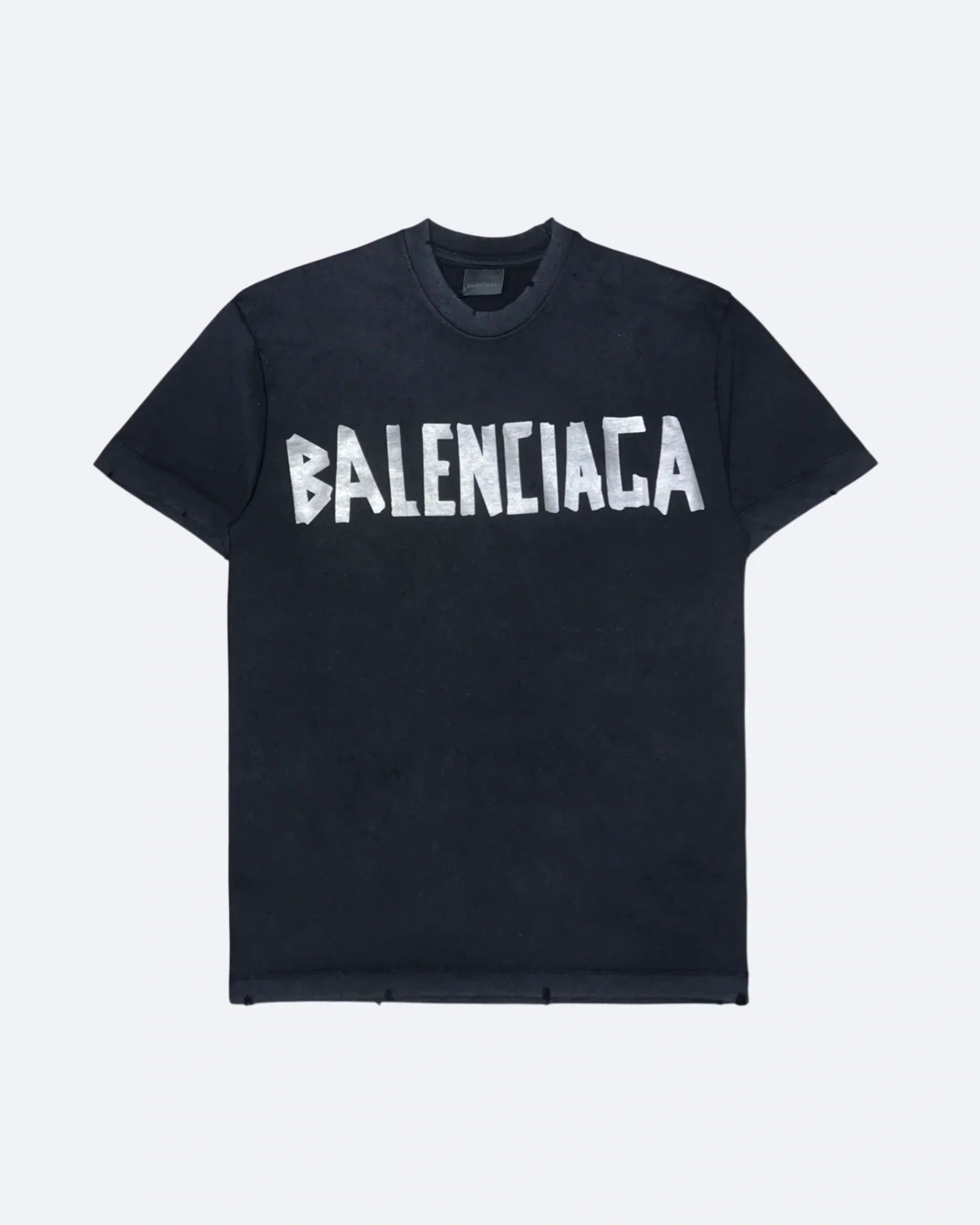 Balenciaga - Silver Tape T-Shirt - Black