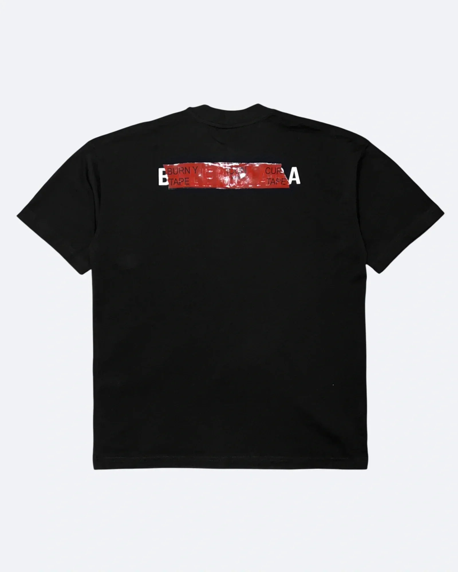 Balenciaga - Red Taped Logo T-Shirt - Black