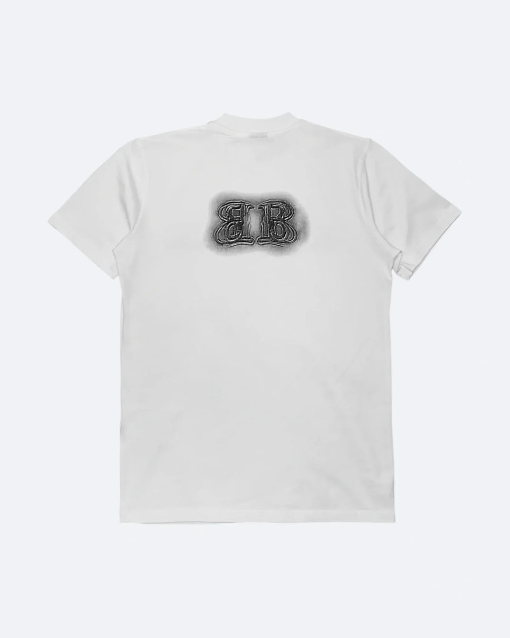 Balenciaga - Sprayed Logo Embroidery T-Shirt - White