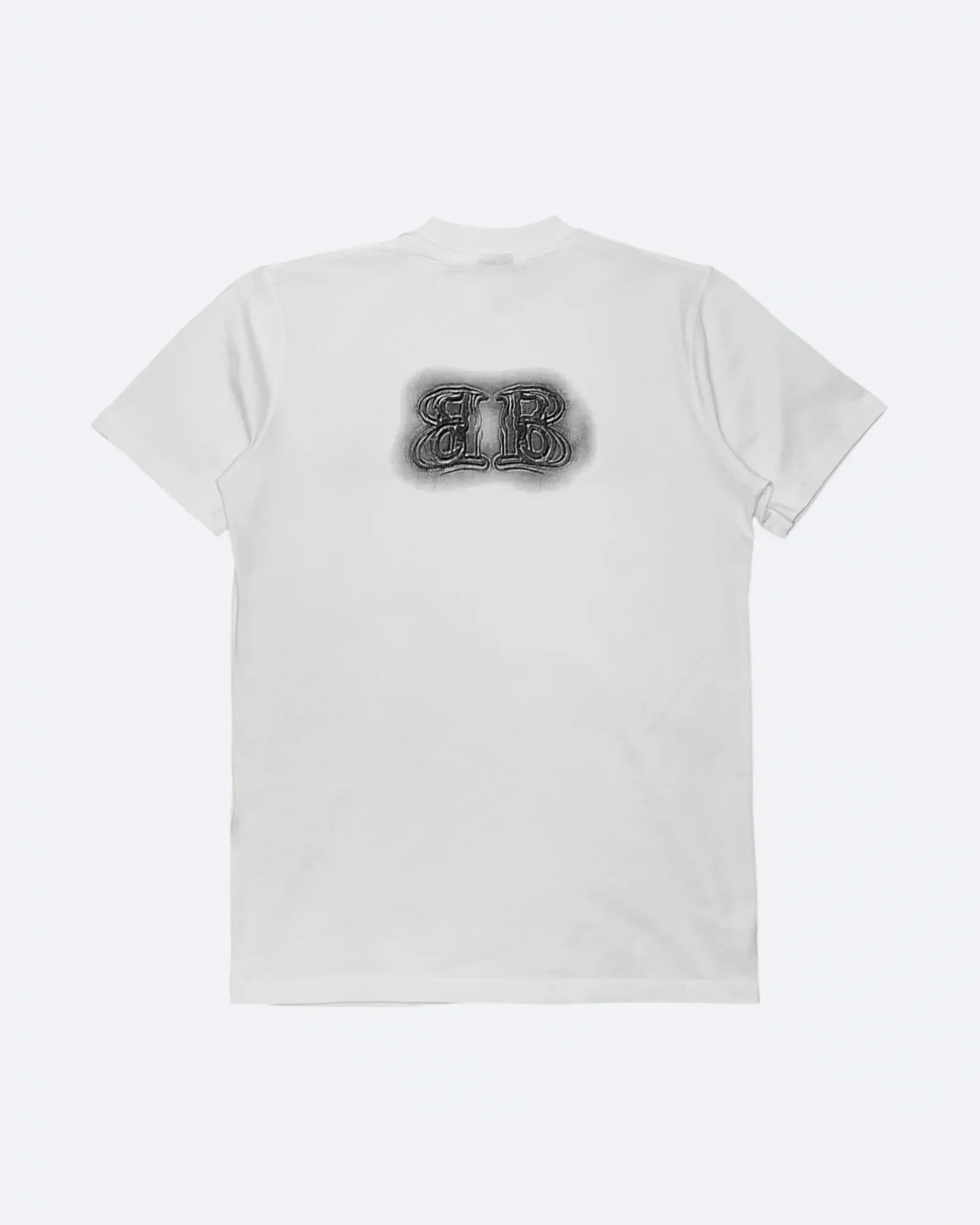 Balenciaga - Sprayed Logo Embroidery T-Shirt - White