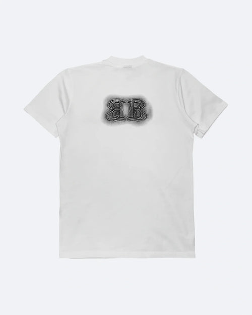 Balenciaga - Sprayed Logo Embroidery T-Shirt - White