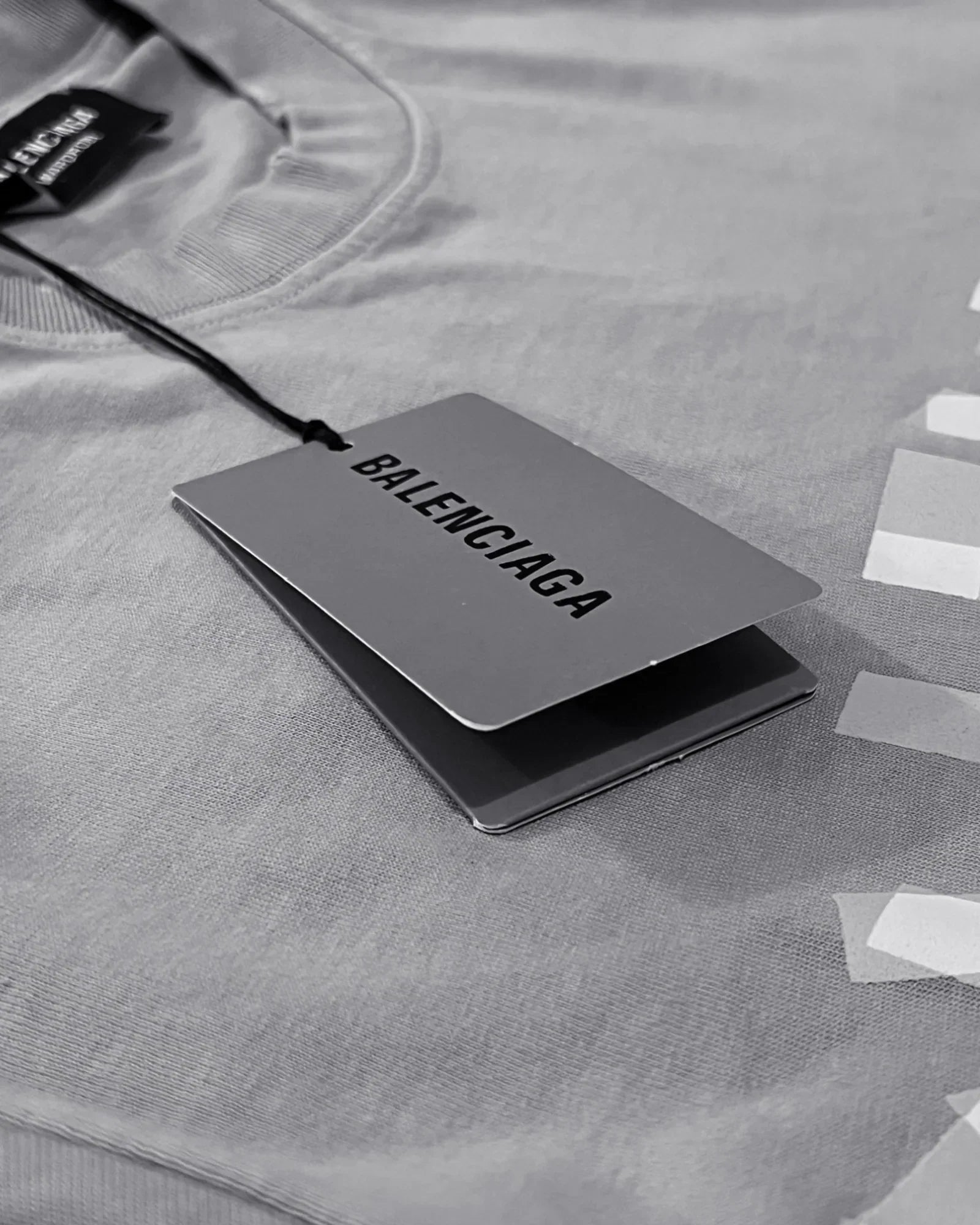 Balenciaga - Transparent Tape T-Shirt - Gray