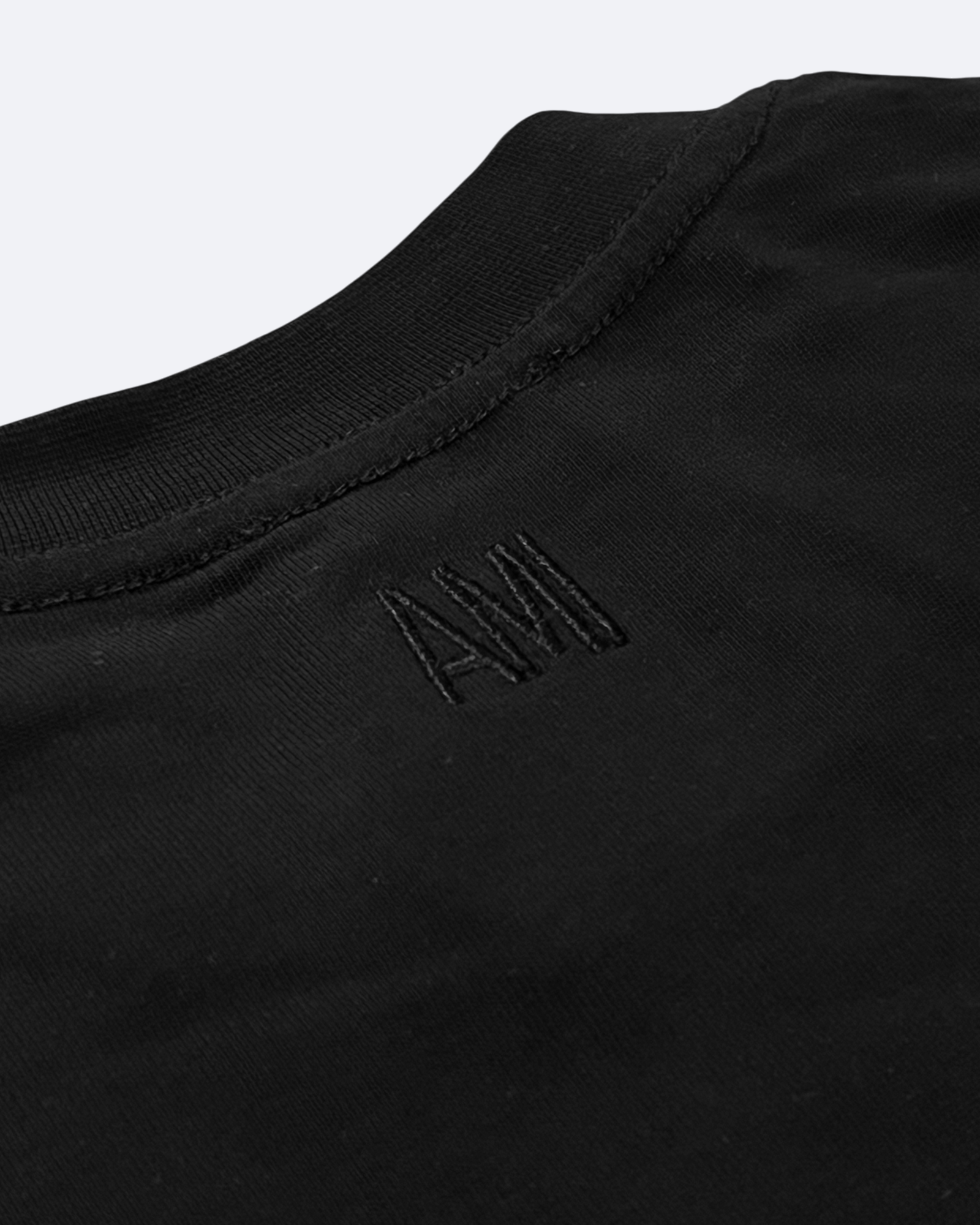 AMI - Brown College Heart T-Shirt - Black