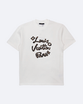 LVTN - Script Pattern T-Shirt - White