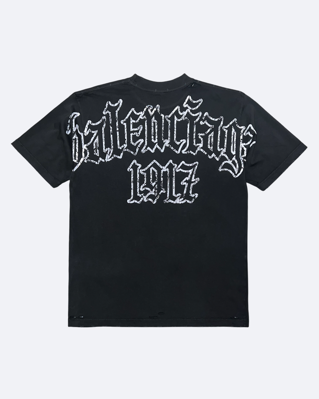 Balenciaga - Metal Back Logo T-Shirt - Washed Black