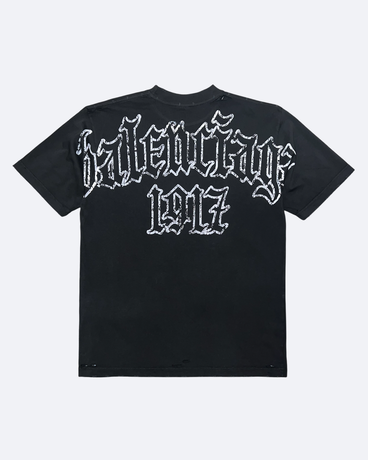Balenciaga - Metal Back Logo T-Shirt - Washed Black