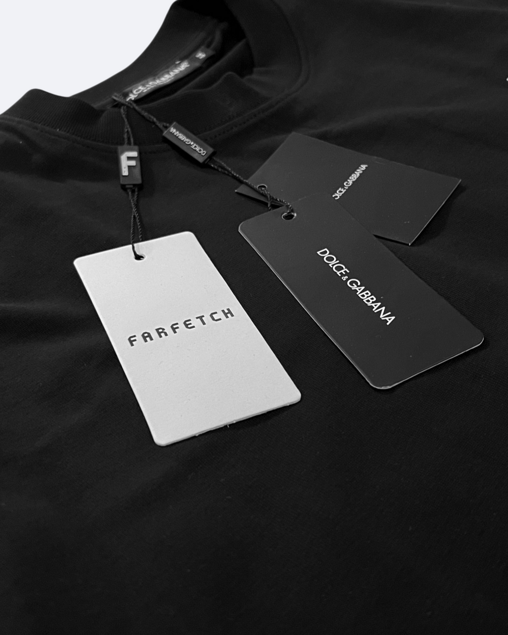 Dolce & Gabbana - Stamp Logo Embroidery T-Shirt - Black