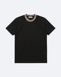 Burberry - Neckband Pattern T-Shirt - Black