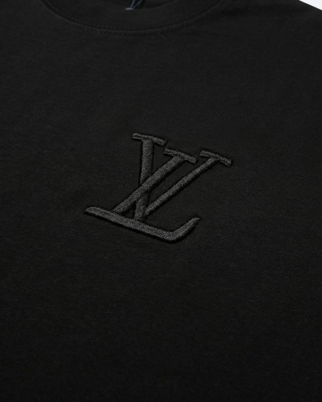 LVTN - Embroidery Pattern T-Shirt - Black