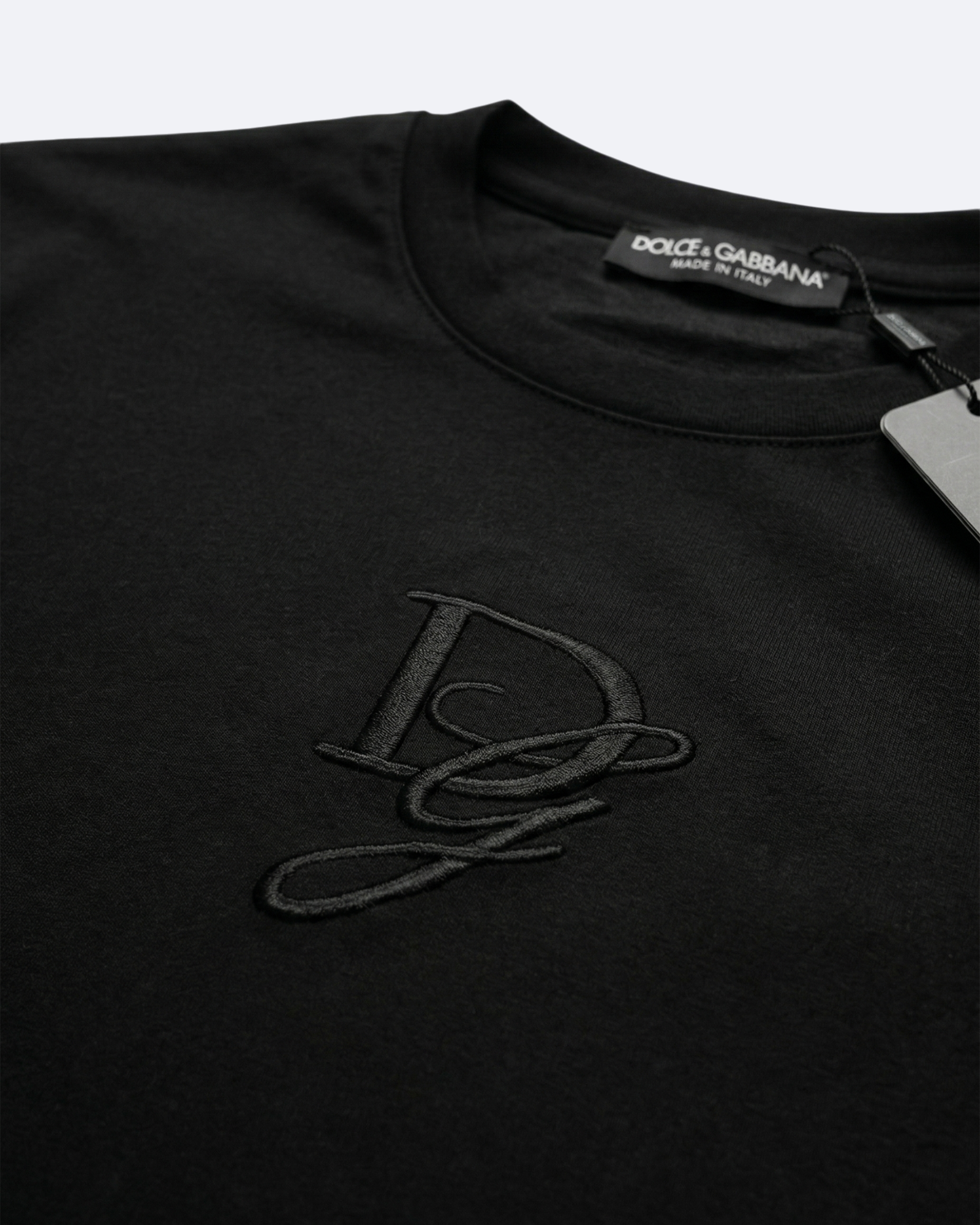 Dolce & Gabbana - Monogram Embroidery T-Shirt - Black