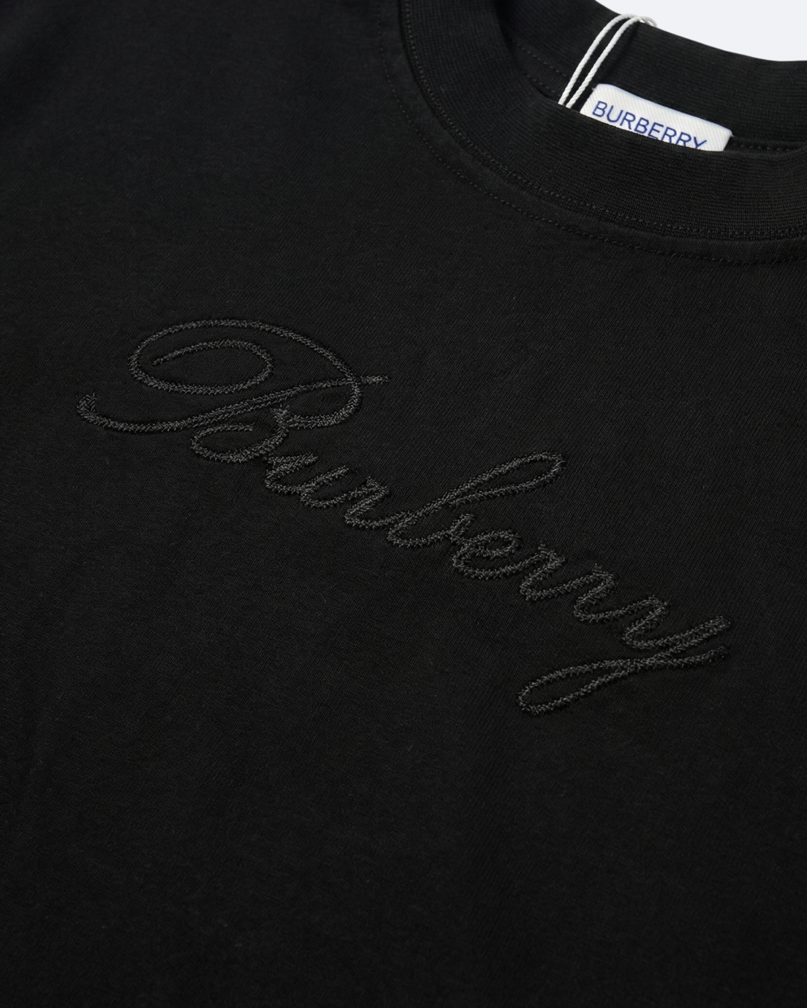 Burberry - Cursive Logotype T-Shirt - Black