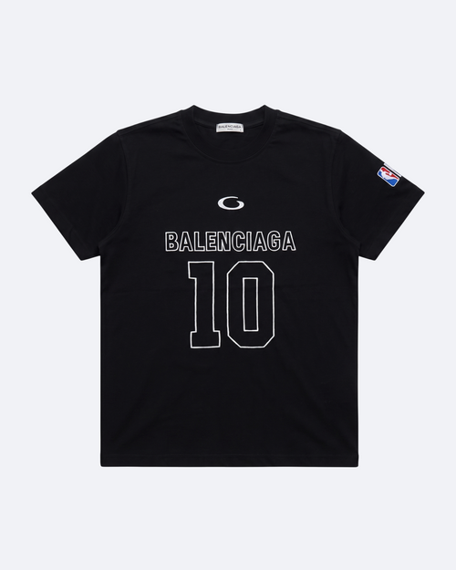 Balenciaga x NBA - Logo Embroidery T-Shirt - Black