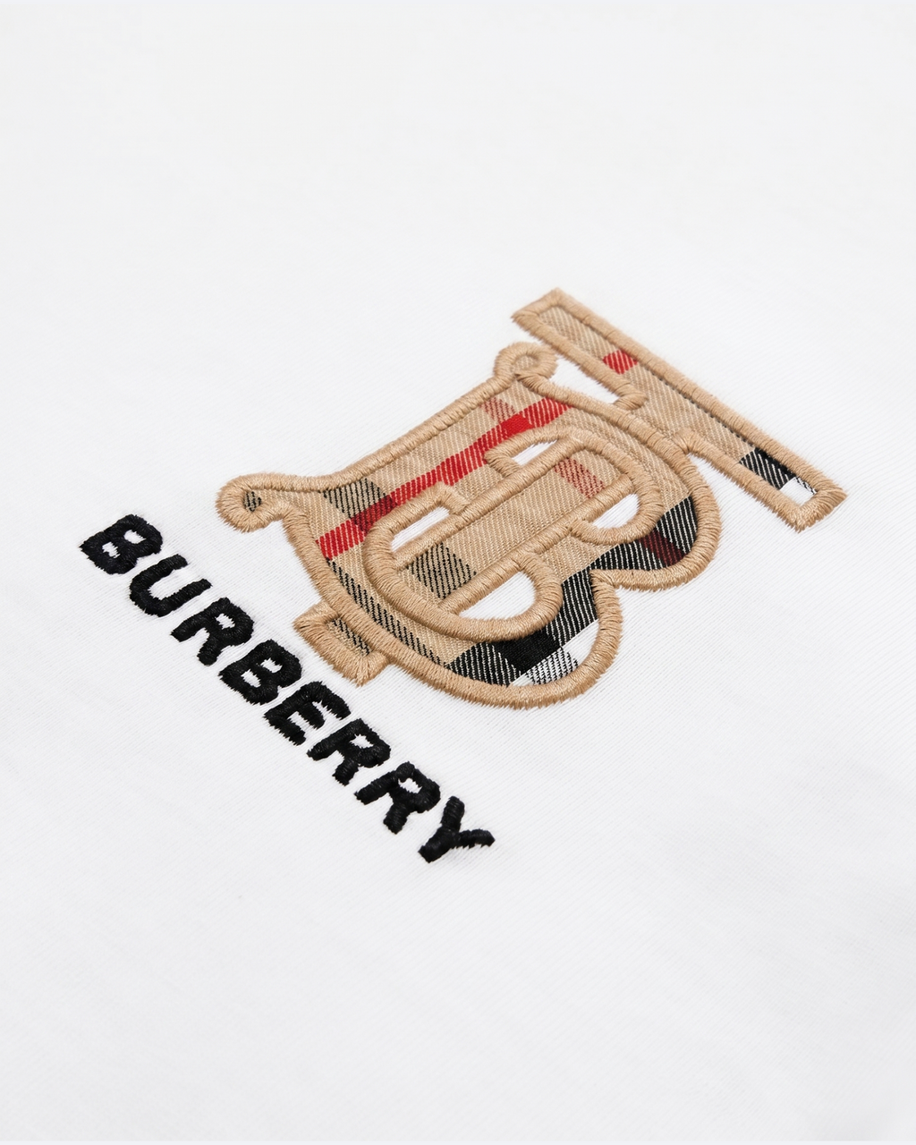 Burberry - Monogram Check T-Shirt - White