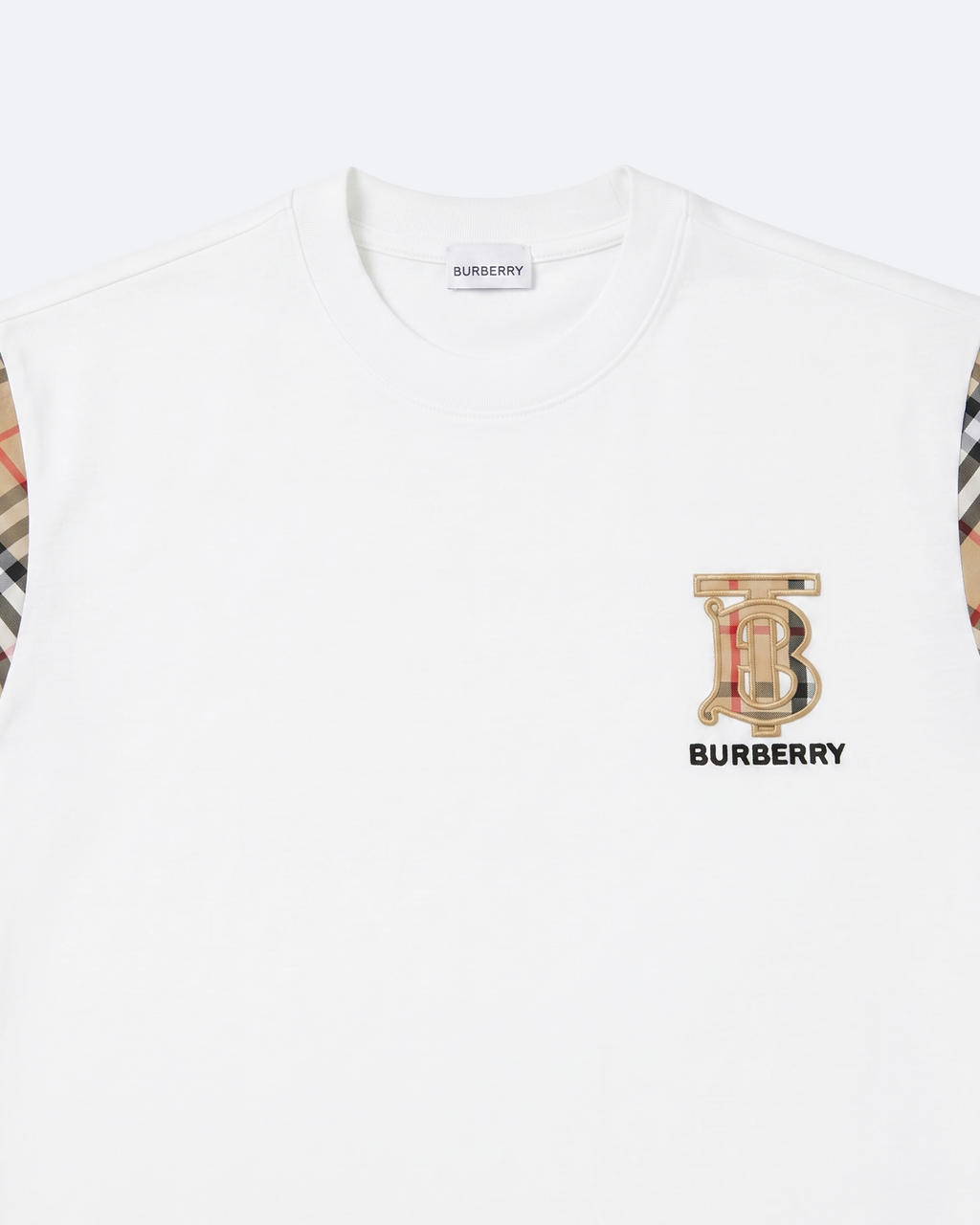 Burberry - Monogram Check T-Shirt - White