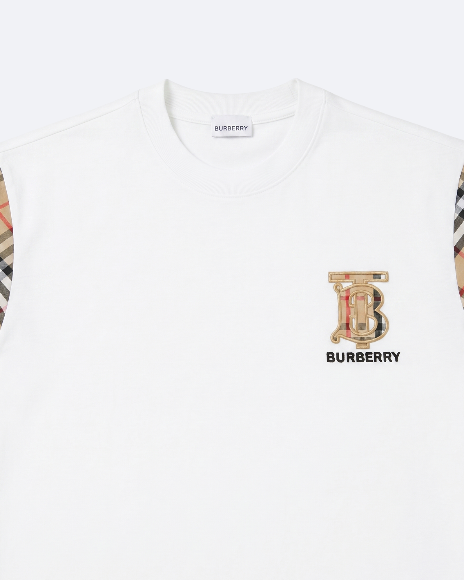 Burberry - Monogram Check T-Shirt - White