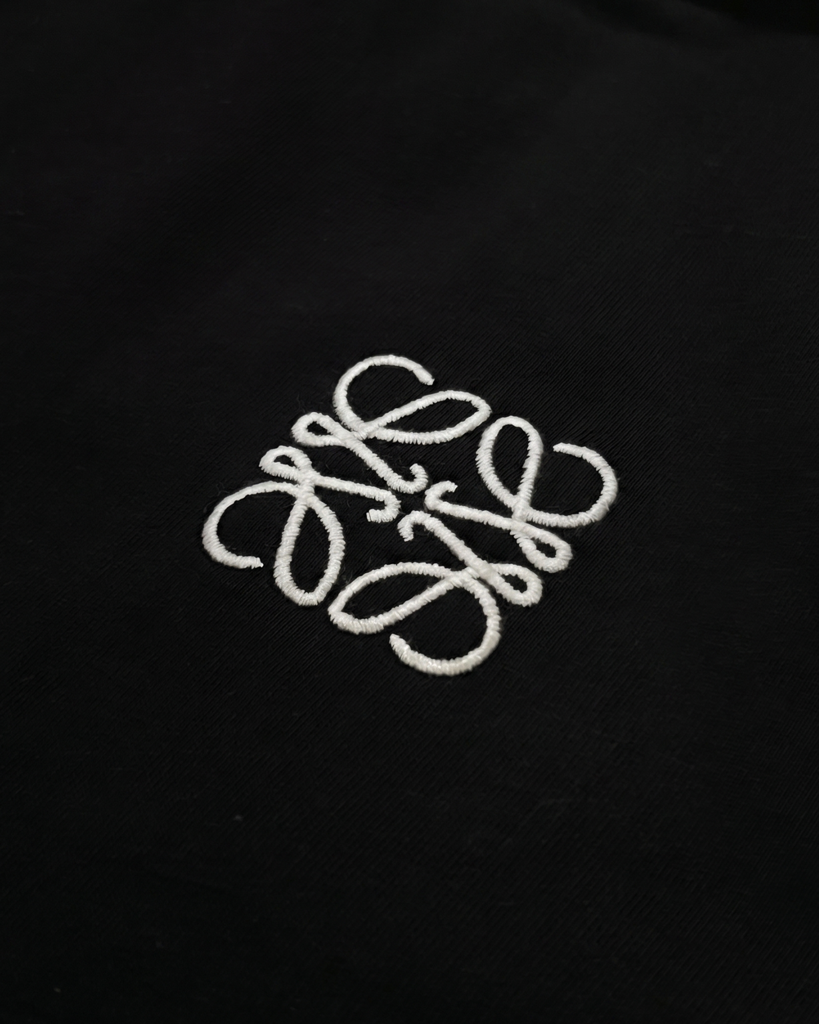 Loewe - Logo Embroidery T-Shirt - Black