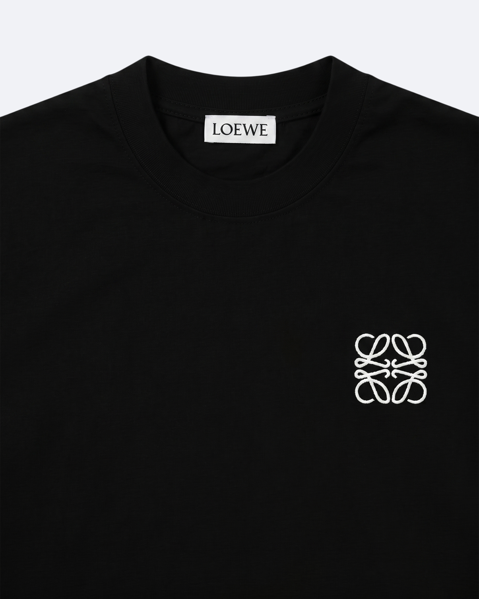 Loewe - Logo Embroidery T-Shirt - Black