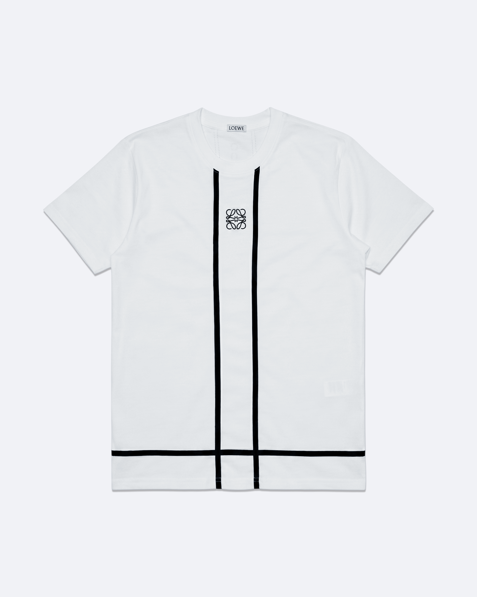 Loewe x On - Stripe Logo T-Shirt - White