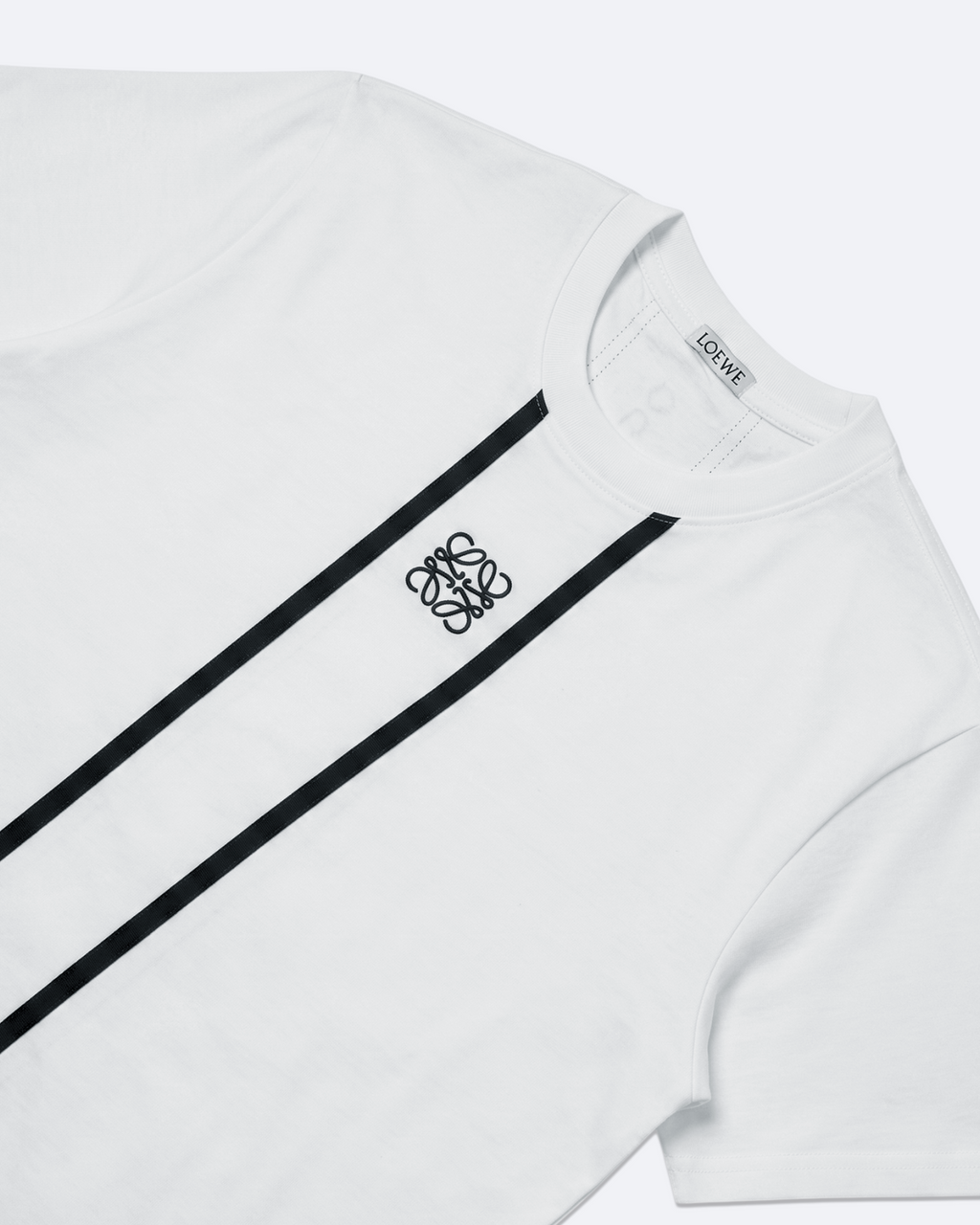 Loewe x On - Stripe Logo T-Shirt - White