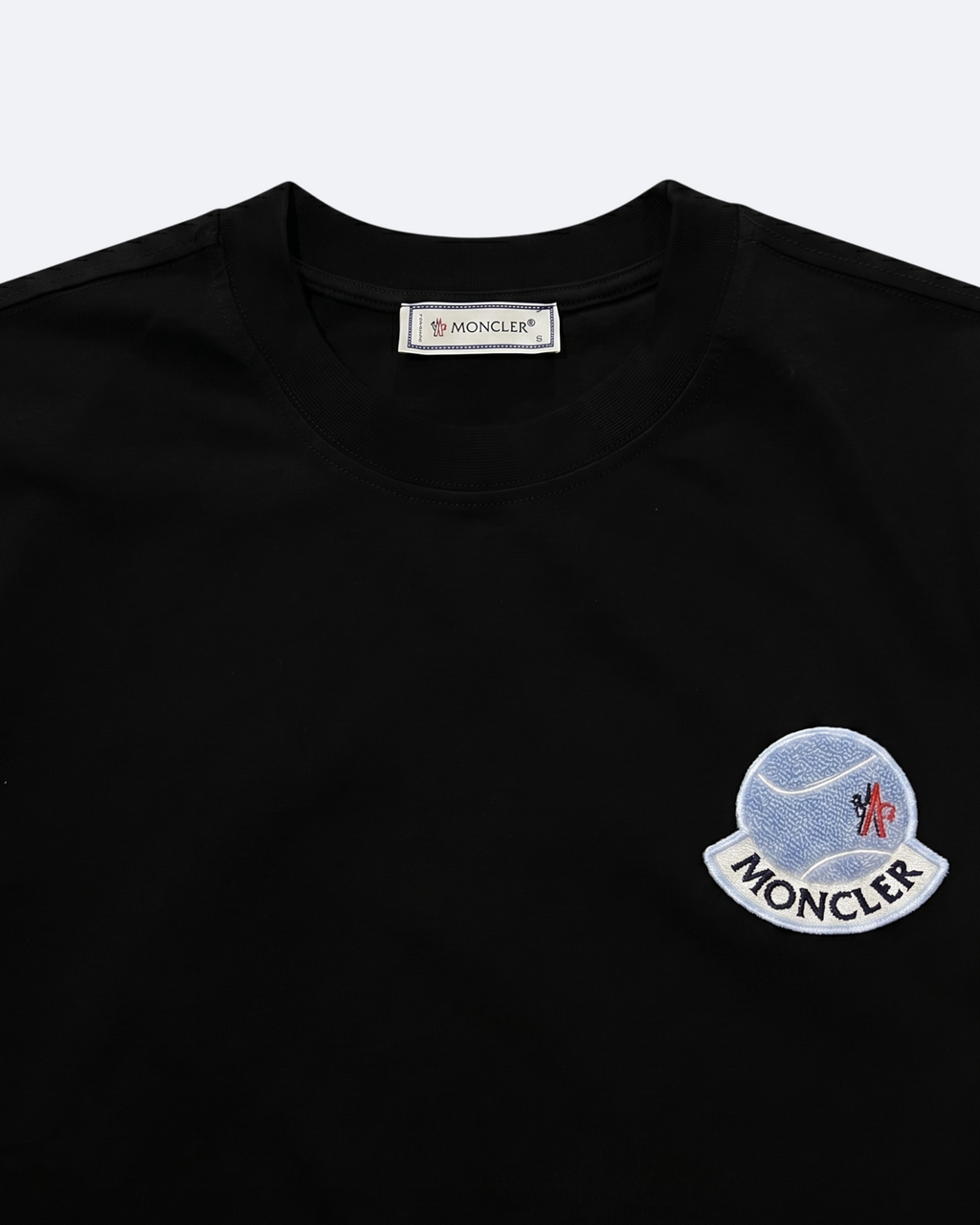 Moncler - Tennis Logo T-Shirt - Black