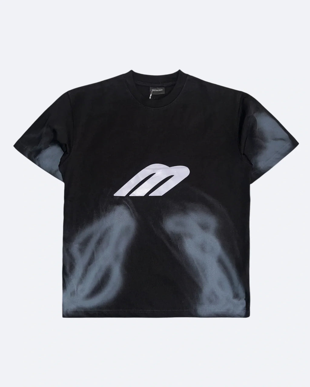Balenciaga - 3B Logo T-Shirt - Black and Dark Gray