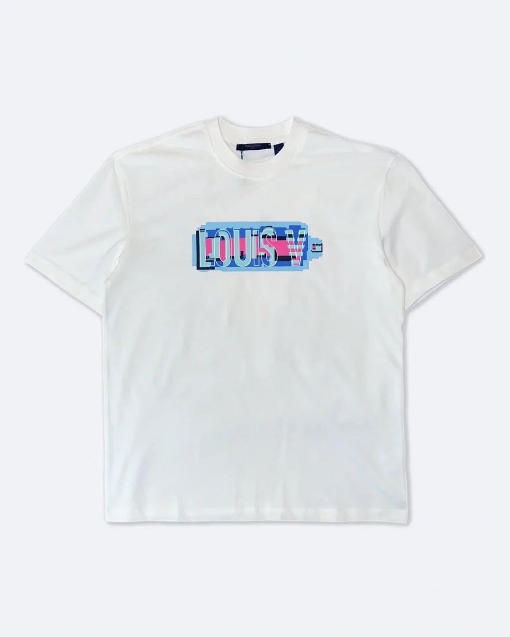 Louis Vuitton - Pixel V Logo T-Shirt - White