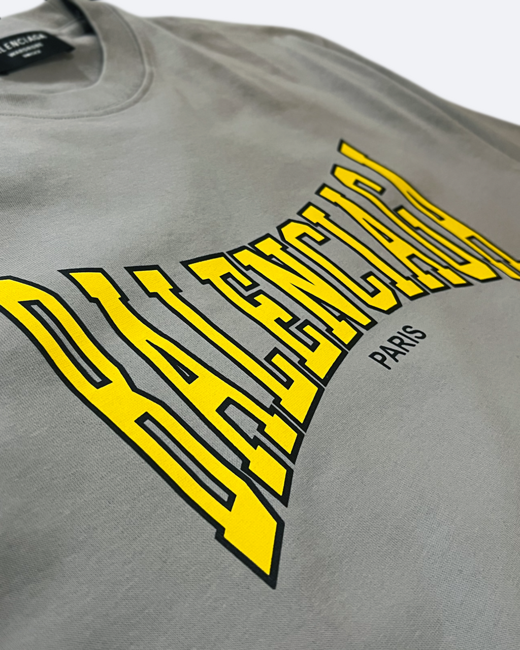 Balenciaga - Boxing Logo T-Shirt - Gray