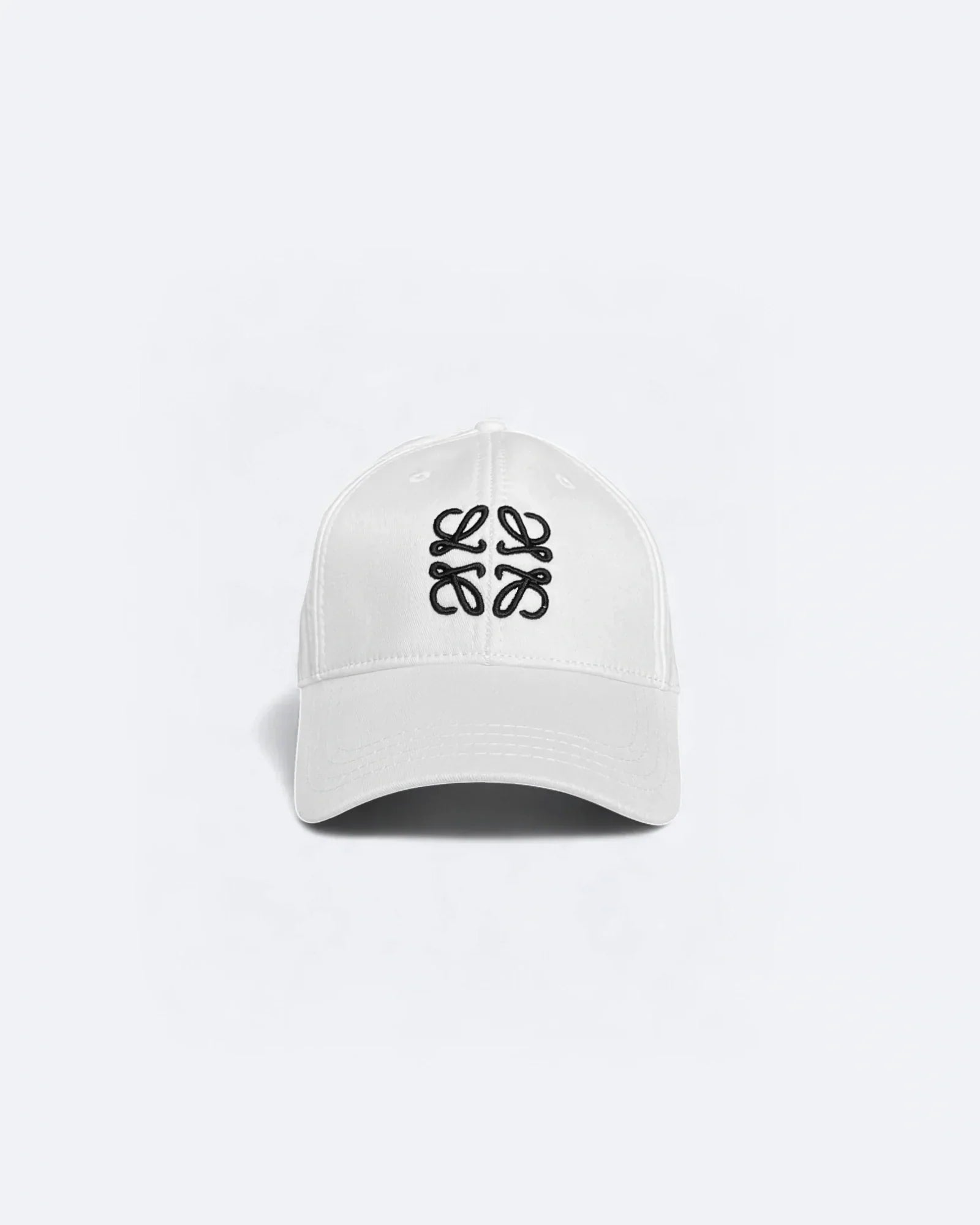 Loewe - Black Logo Embroidery Cap - White