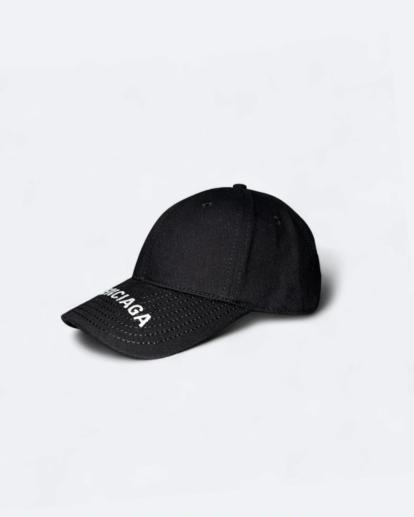Balenciaga - Visor Logo Embroidery Cap - Black