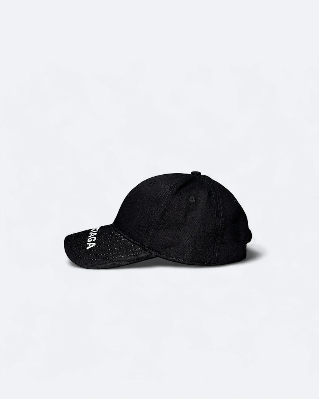 Balenciaga - Visor Logo Embroidery Cap - Black