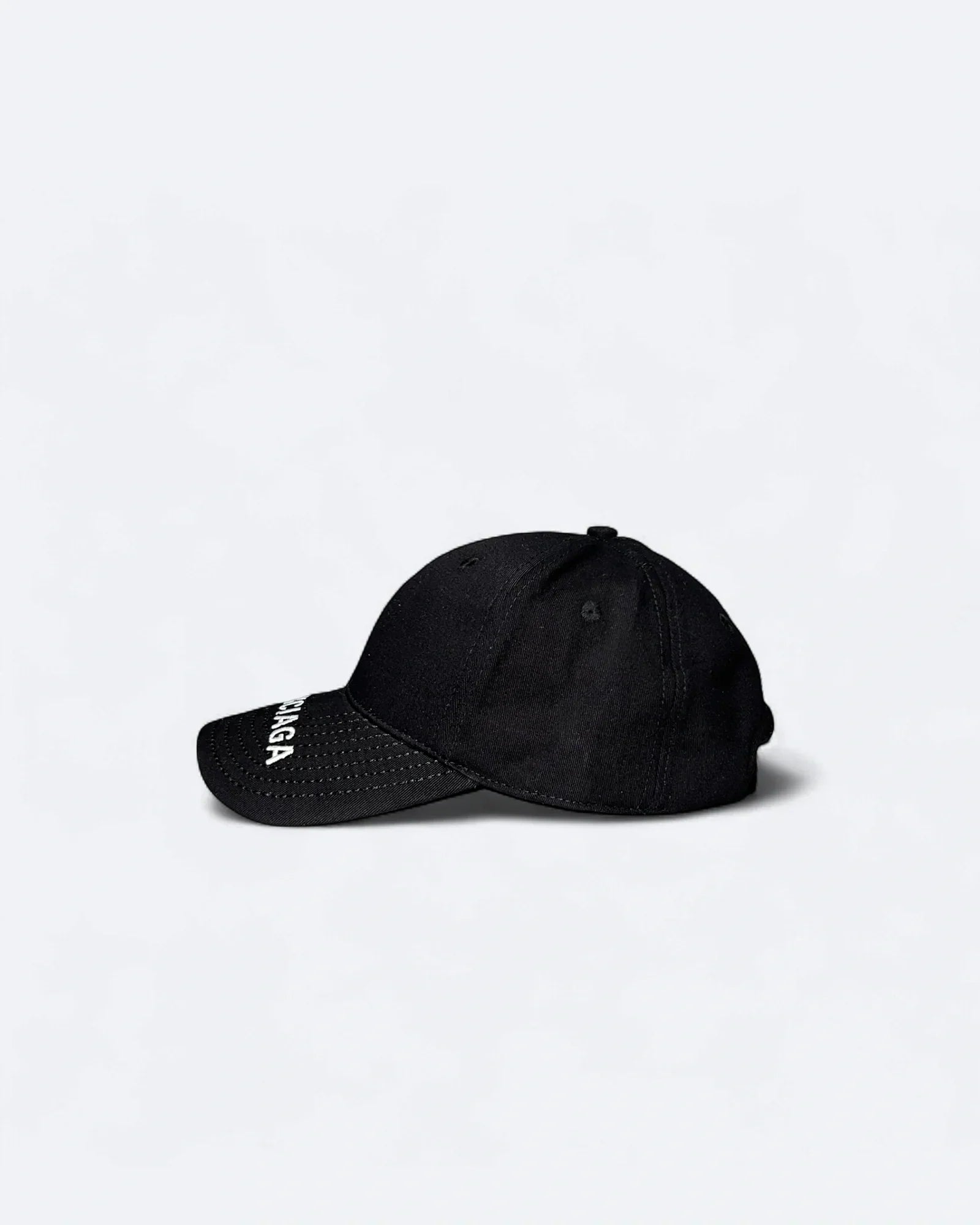 Balenciaga - Visor Logo Embroidery Cap - Black