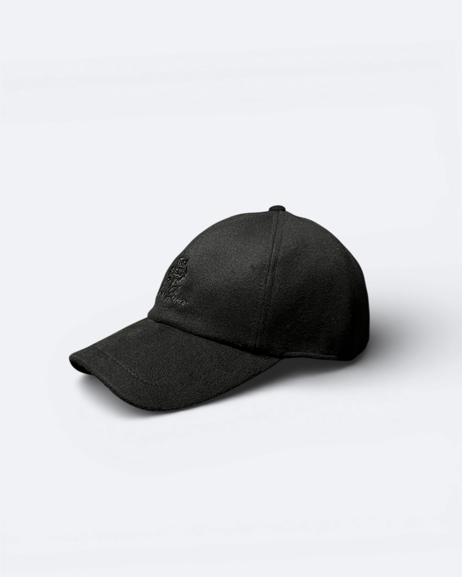 Loro Piana - Cashmere Logo Cap - Black