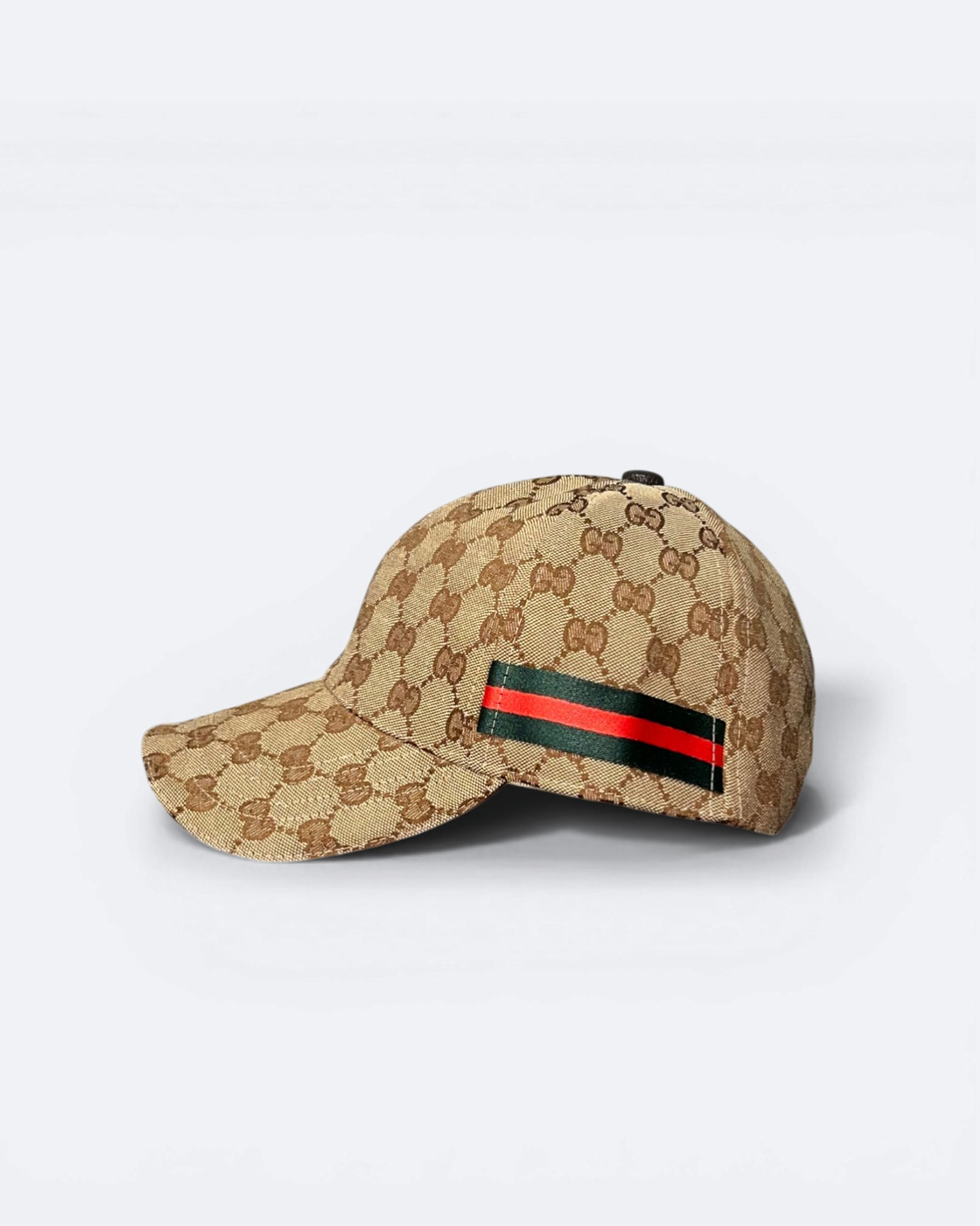 GC - GG Pattern Stripe Cap - Beige