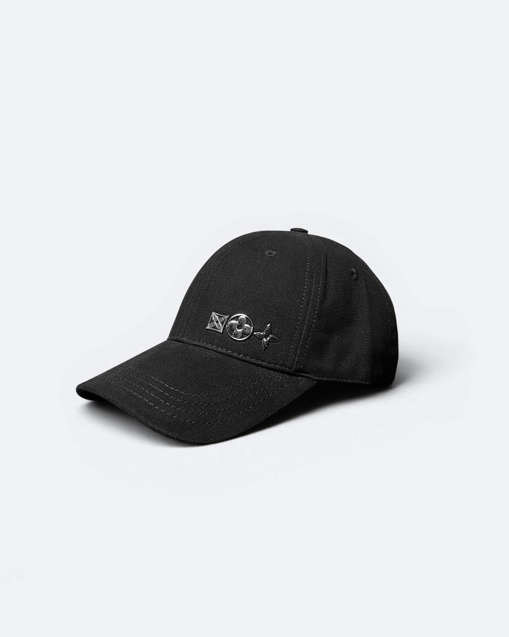 LVTN - Silver Symbols Cap - Black