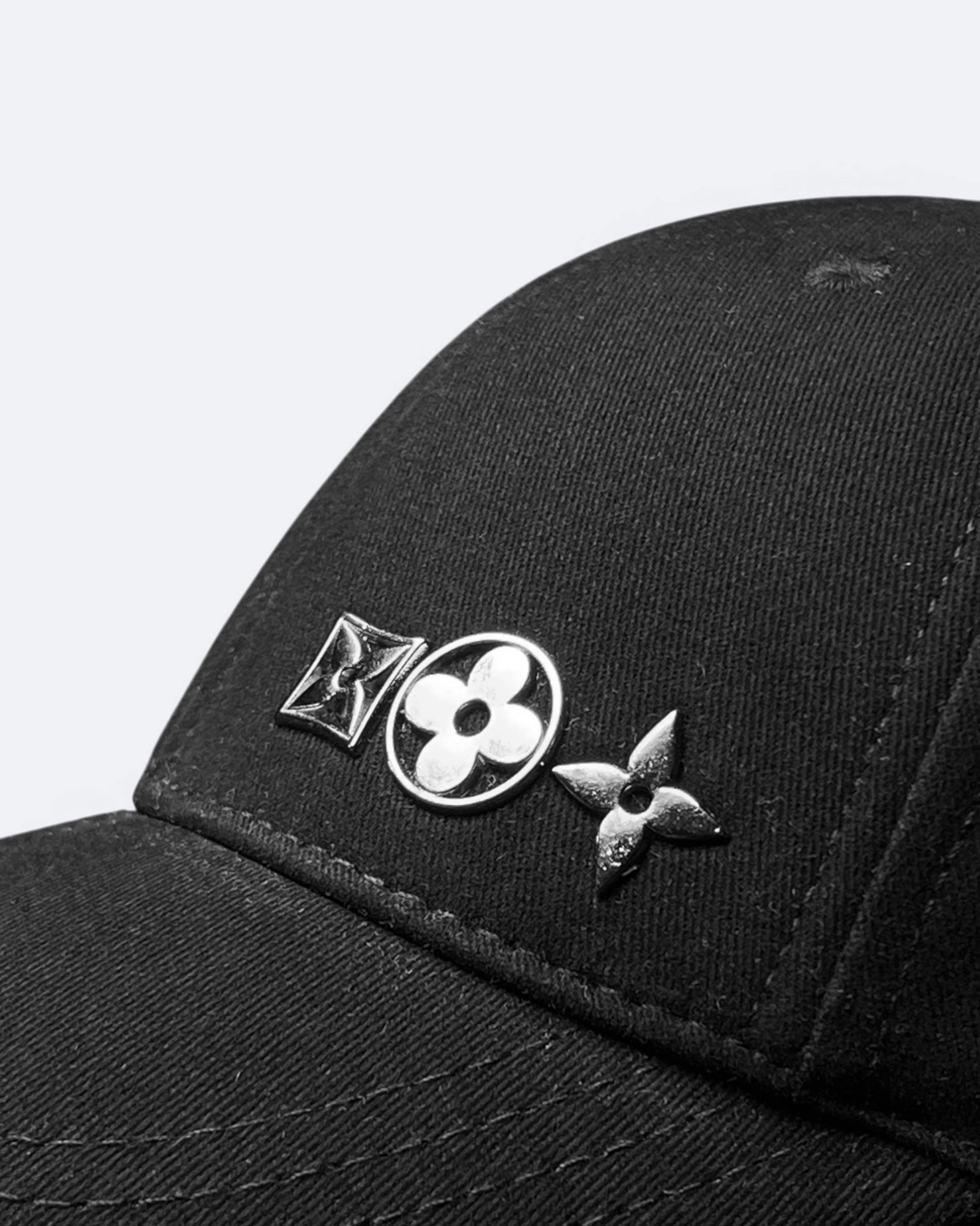 LVTN - Silver Symbols Cap - Black