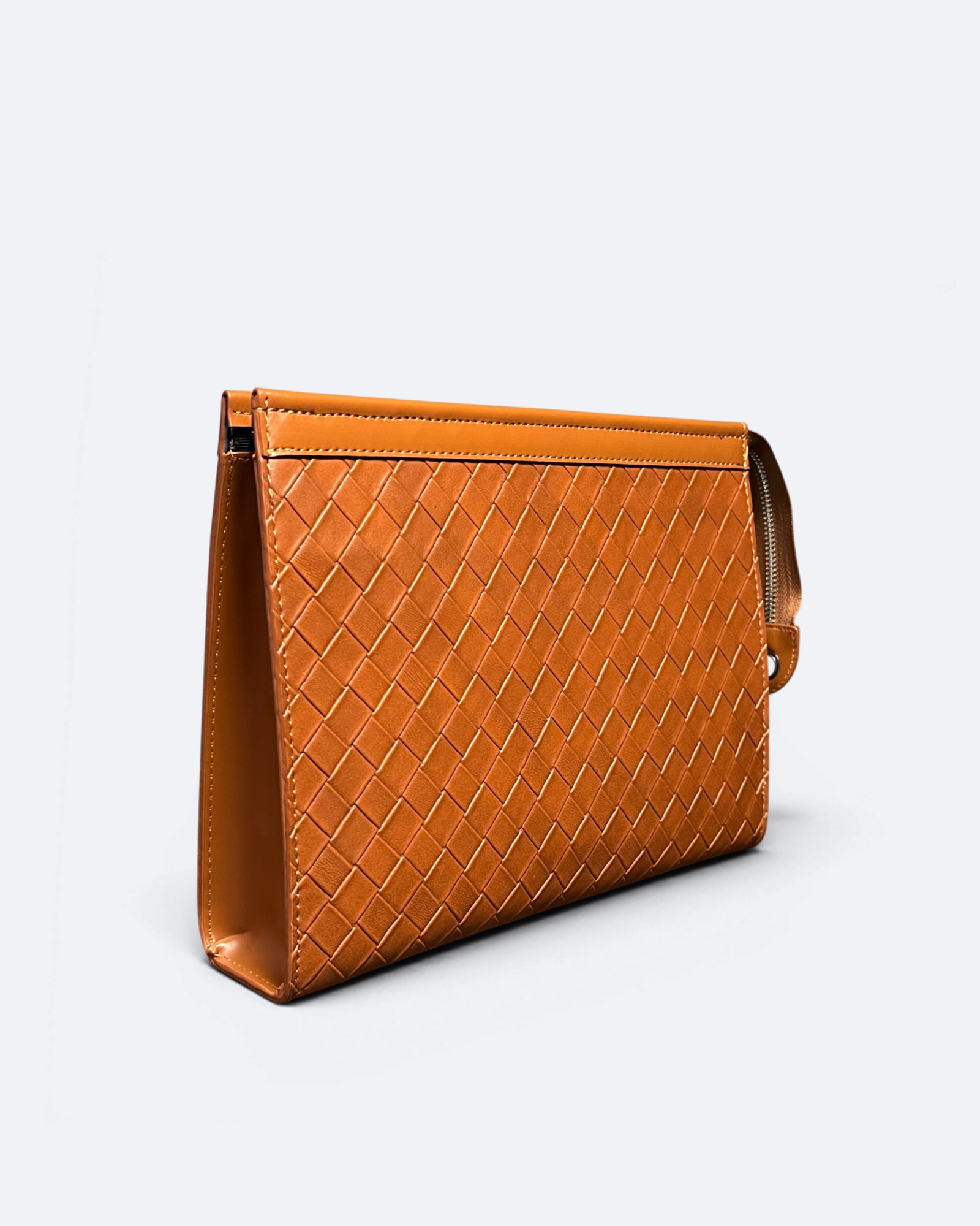 Bottega Veneta - Weave Clutch - Brown