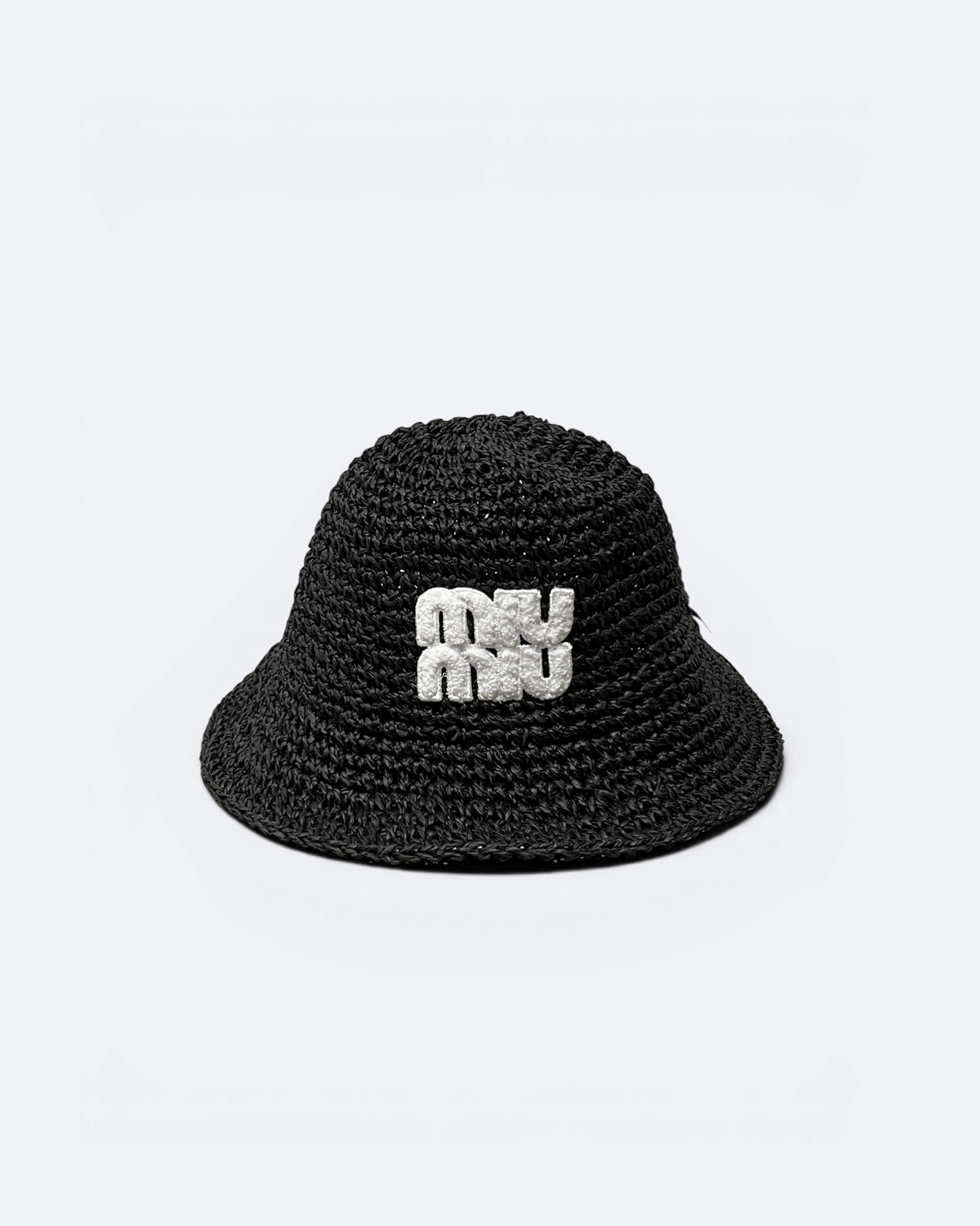 Miu Miu - Woven Bucket Hat - Black