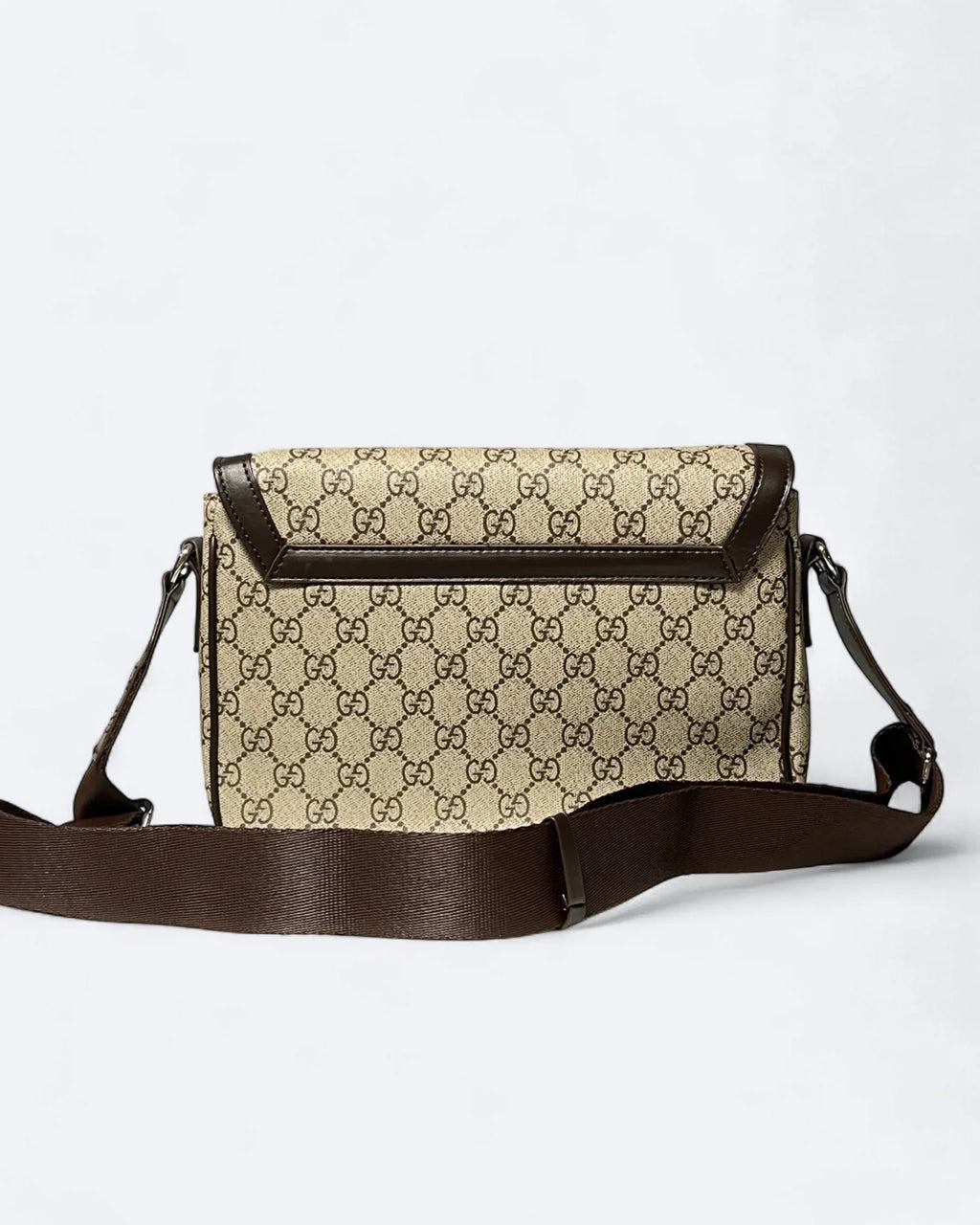 GC - GG Canvas Messenger Bag - Beige/Brown