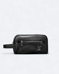 LVTN - Silver Monogram Hand Pouch Bag - Black