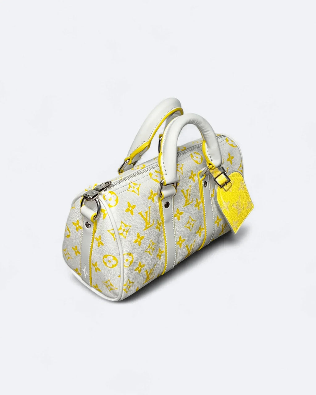 LVTN - Small Duffle Handbag - White/Yellow