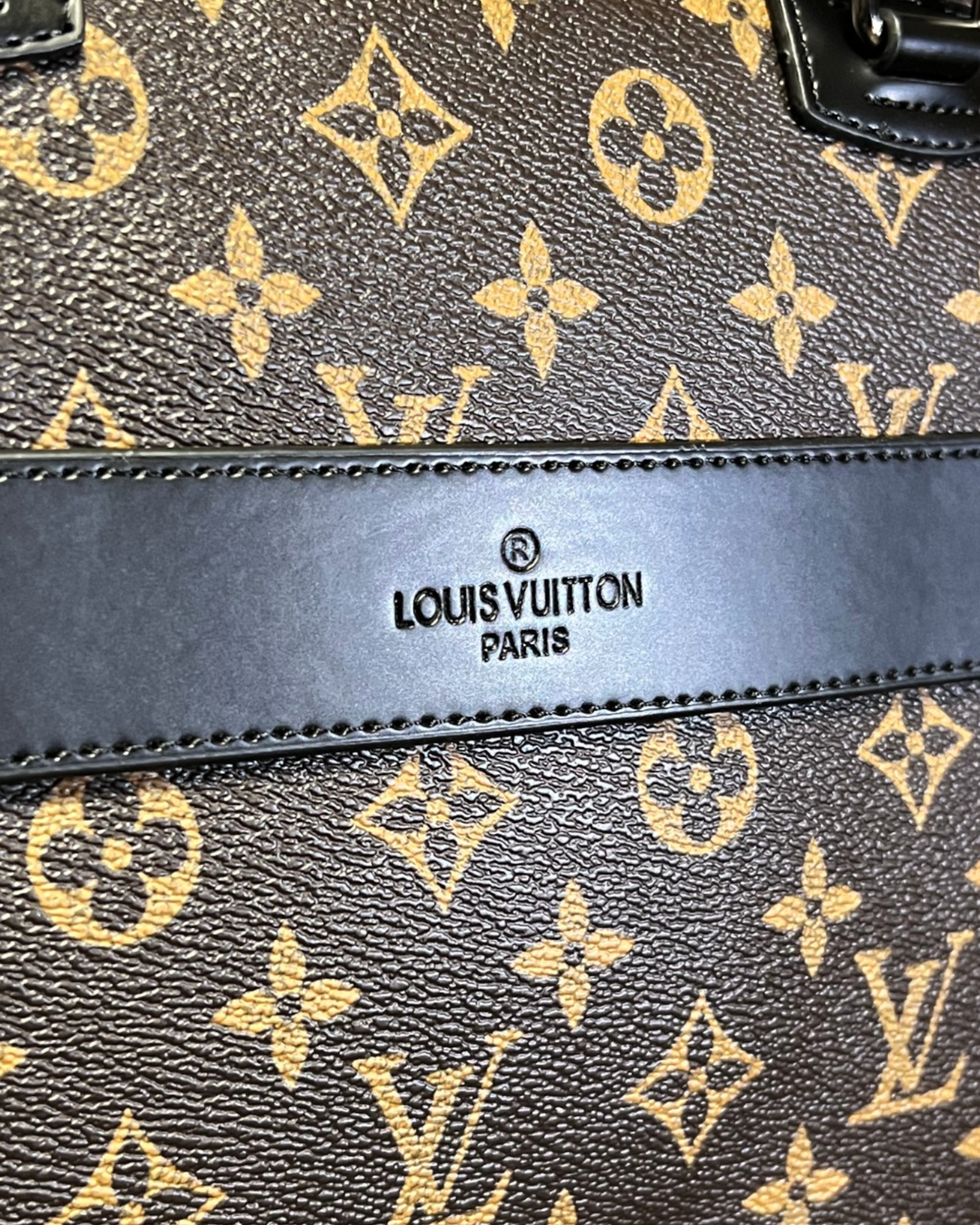 LVTN - Pattern Business Bag - Brown