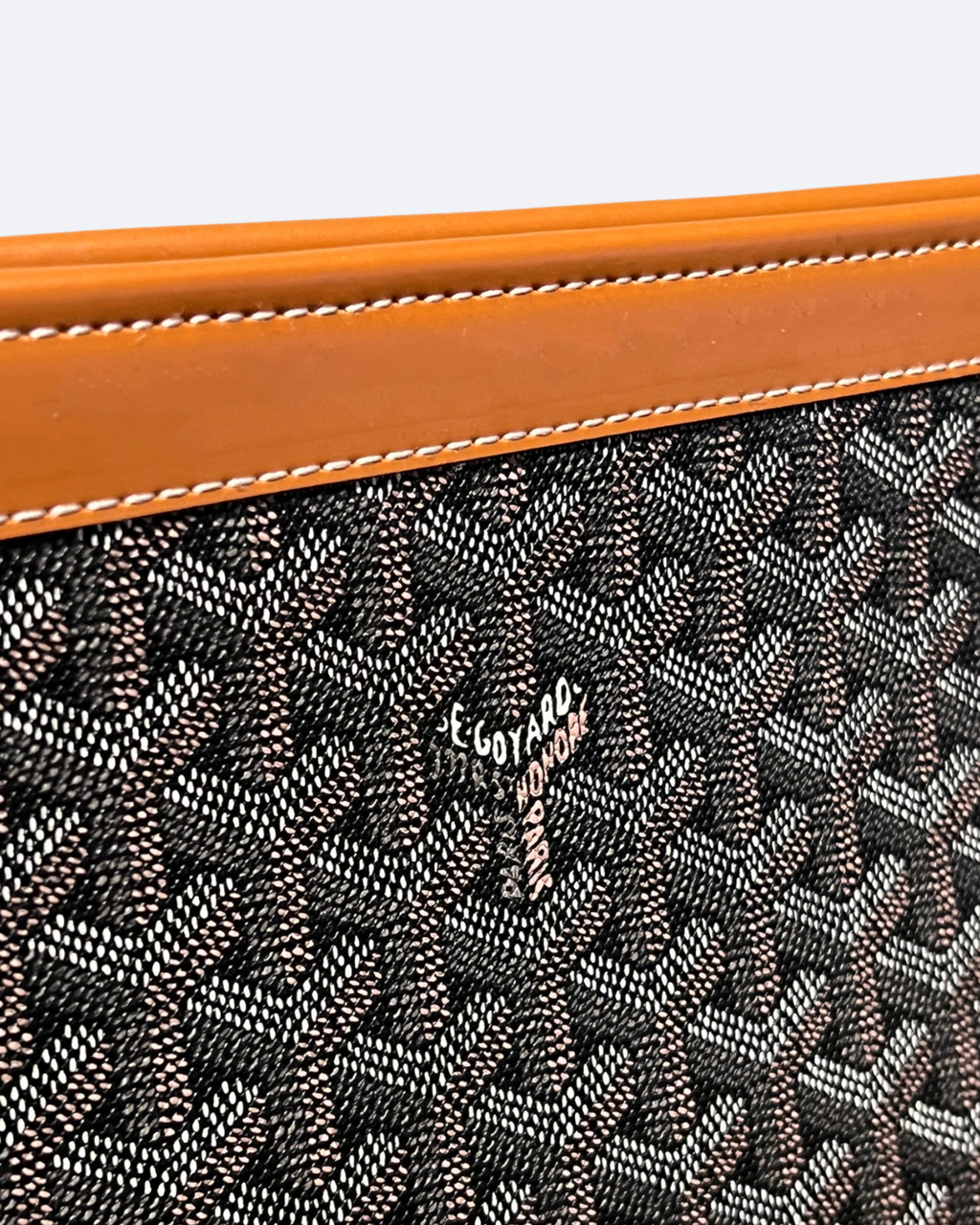 Goyard Pattern Clutch - Brown/Leather