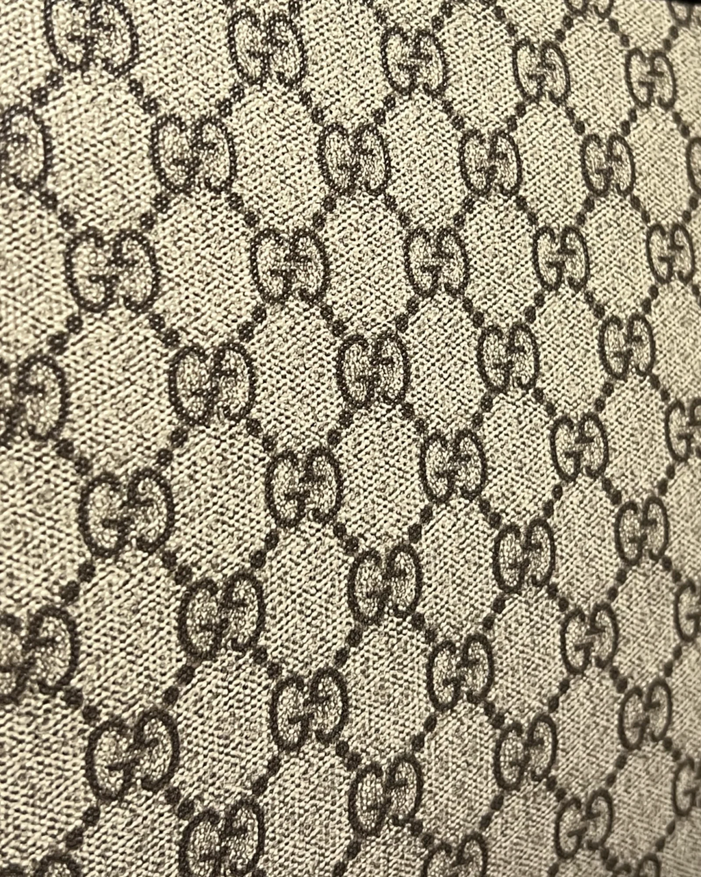 GC - GG Pattern Clutch - Beige/Black