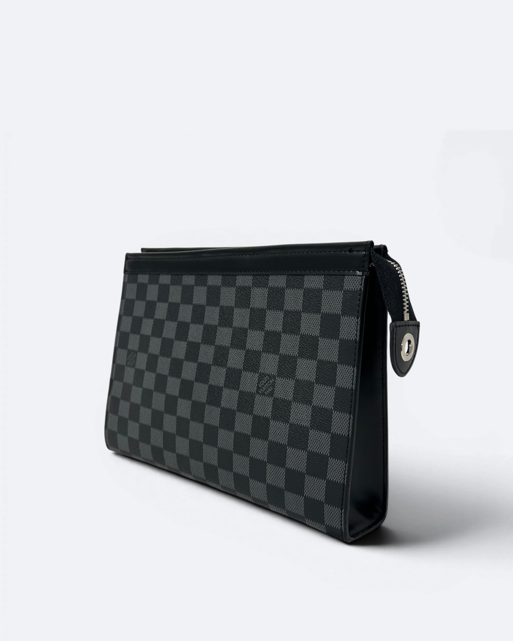 LVTN - Damier Pattern Clutch - Black