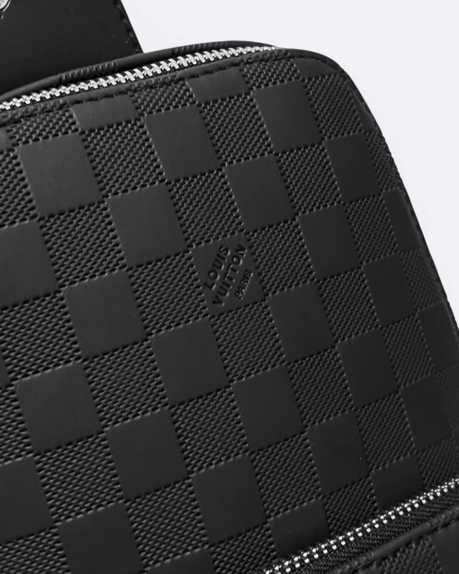 LVTN - Damier Embossed Avenue Crossbody Bag - Black