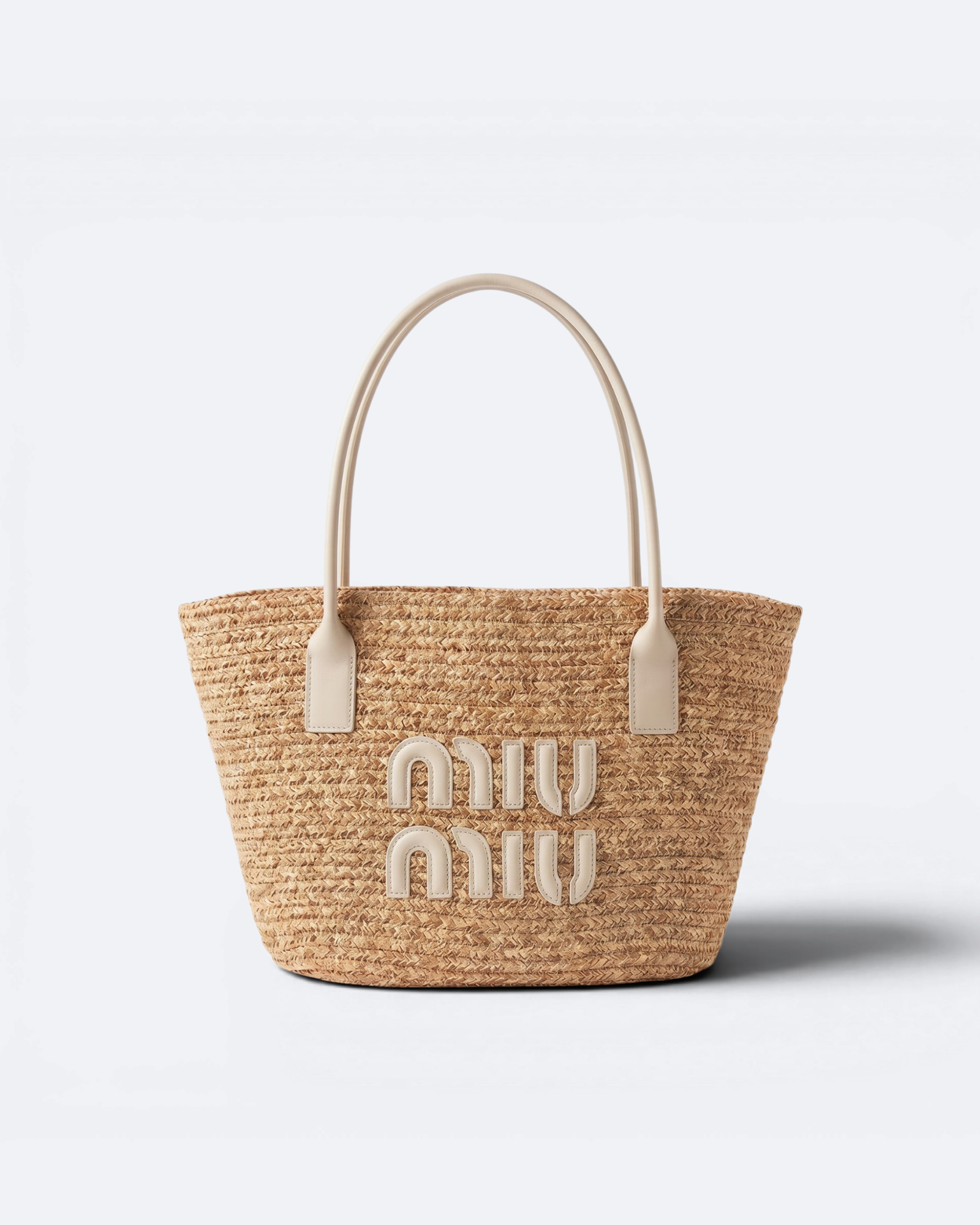 Miu Miu - Woven Bag - Natural Beige/Cream