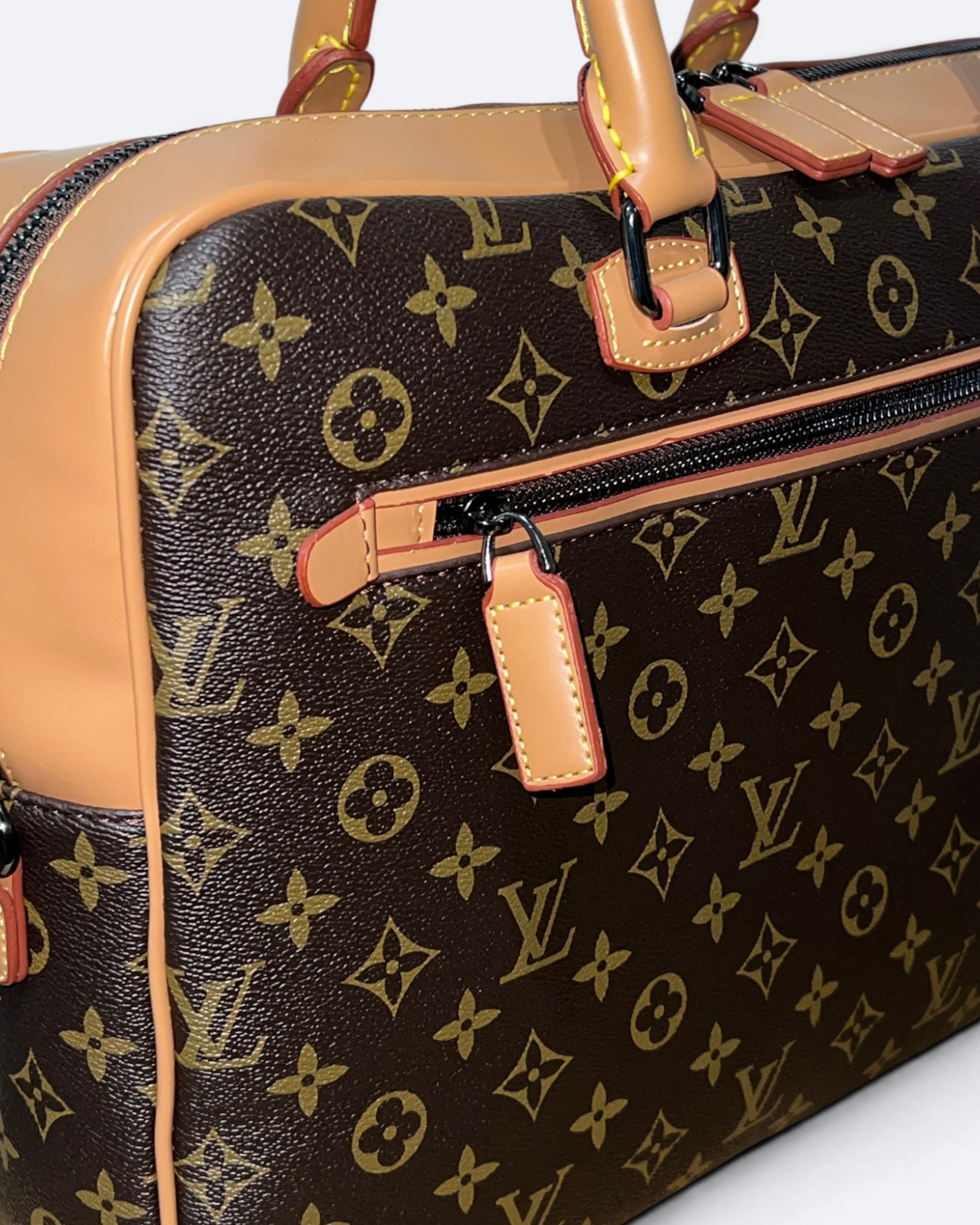 LVTN - Pattern Business Bag - Brown/Caramel