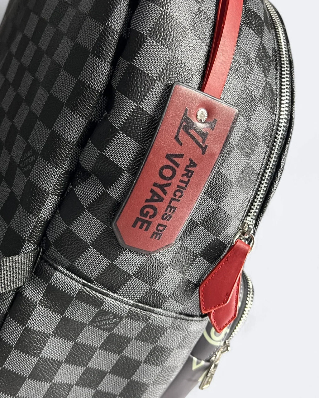 Louis Vuitton - Damier Pattern Multipocket Backpack - Black