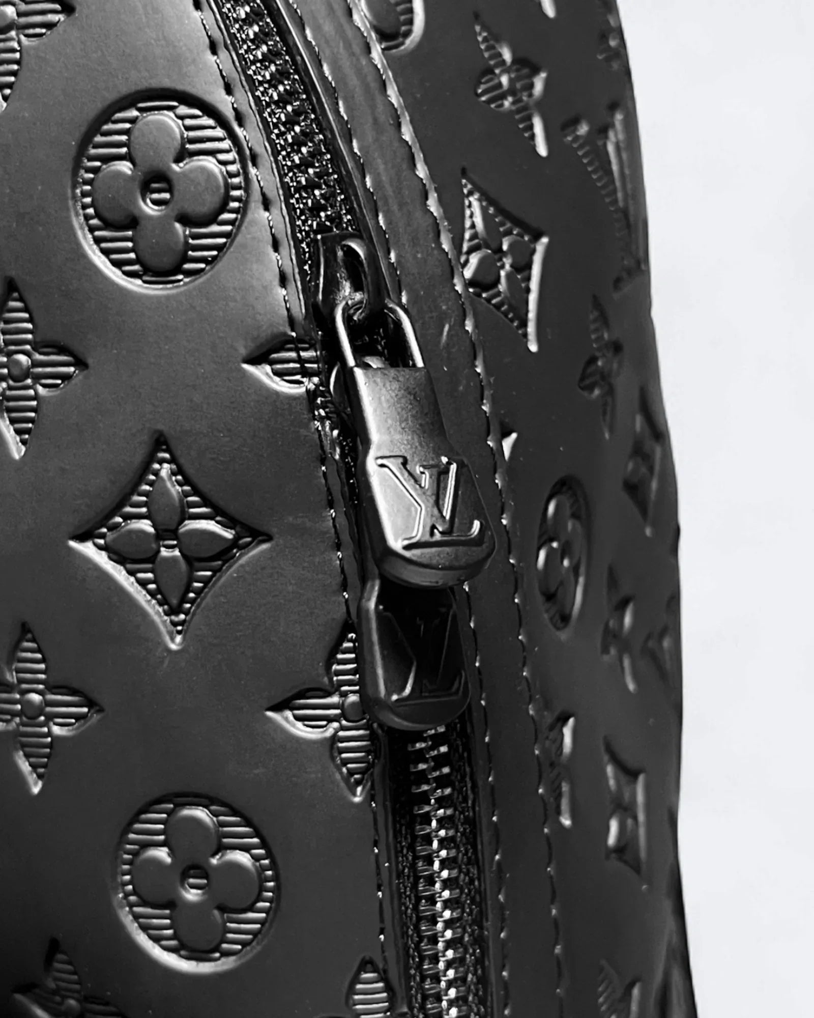 LVTN - Pattern Embossed Backpack - Black